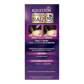 Koleston Tinte Retoque de Raíz Permanente 40 Castaño Medio | Crema, Cubre las raíces y canas en poco tiempo, Cabello normal