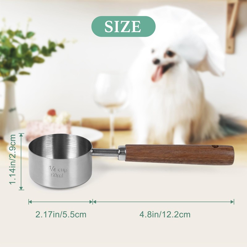 FAFAFLYER Food Scoop Measuring Cup - 1/4 Cup (4 Tablespoon