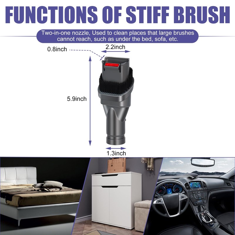 V6 Brush Attachments Kit Compatible with Dyson DC34 DC44 DC59