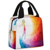 Golf Sports Insulated Lunch Bag Women Reusable Lunch Tote Bag