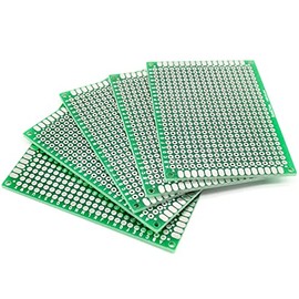 HiLetgo 10PCS 5*7CM FR-4 Universal Breadboard Double Side Available Thickness 1.6mm