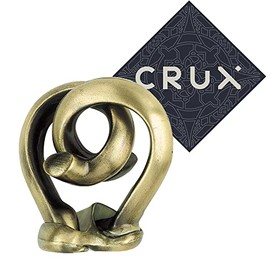 Hanayama and Crux Cast Radix Puzzle - Level 5 of 6 - Very Difficult - Includes Crux Sticker