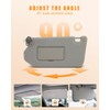 OCPTY Left Driver Side Sun Visor with Sunroof fit for