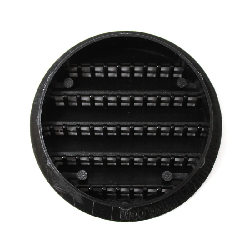 Black 4" Round Plastic Soffit Air Vent 50 Pack