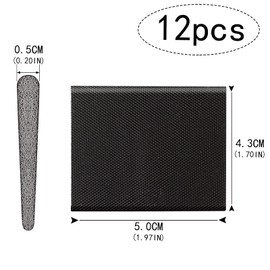 Loobas 12 PCS Door Corner Seals，Black Exterior Frame Seal Strip Pads Protection Foam Edge TapeWeather Stripping Wedge Draft Stopper for Moving Noise Reduction Dust Moisture