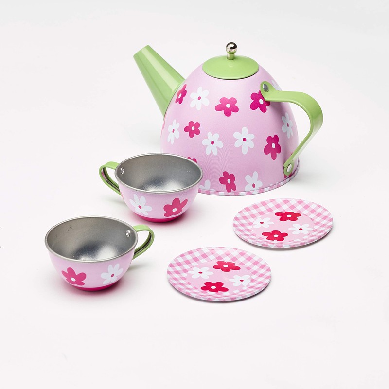 Badger Basket Elegant Tea Time Metal Doll Table and Chair