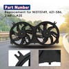 Dual Radiator Fan with Control Module Replacement for Pathfinder 2013-2017