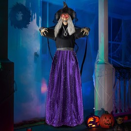 JOYIN - Decoraciones animadas de Halloween de 47 pulgadas, decoración de animatrónica para interiores, decoración de animatrónica de Halloween, colgan