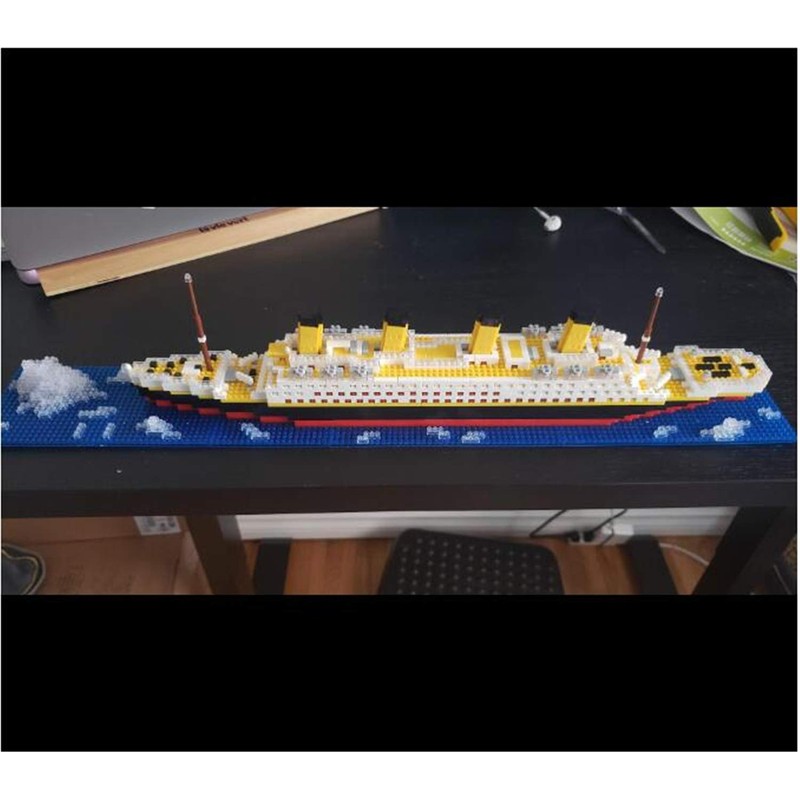 BIDIUTOY Titanic Ship Model Building Block Set, 3D Puzzle Sets