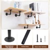 Storystore Industrial Pipe Shelf Brackets, 8 Pack Iron L-Shaped Shelving