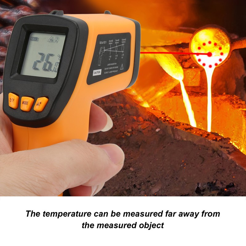 520E Digital Infrared Thermometer High Accuracy Thermometer Portable Non Contact