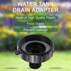 250-gallon IBC tote drain adapter, Water Hose Male Adapter for