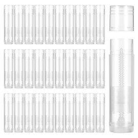 200PCS Lip Balm Tubes with Caps, Clear Lip Balm Empty Chapstick Empty Bulk for DIY Lipstick Homemade 3/16 Oz (5.5 ml)