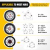 Nilight Spare Tire Carrier Mount Stake Pocket Boat 3-Nuts Trailer