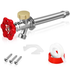 Boltigen 8inch Anti-Siphon Frost Free Sillcock Valve, No Lead Brass Freeze Proof Outdoor Water Faucet, 1/2" NPT X 3/4'' GHT Hose Bib Frost Free Outside Spigot