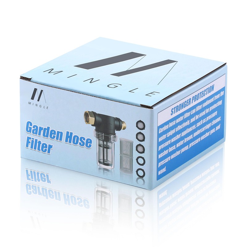 M MINGLE Garden Hose Filter for Pressure Washer inlet Water,