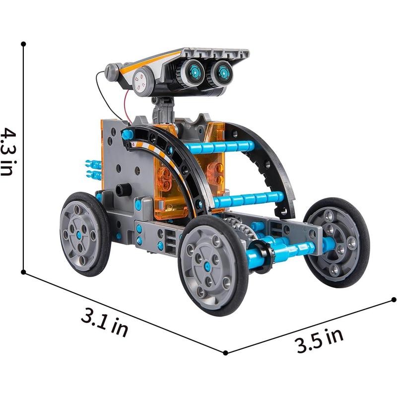 Solar Robot Kit, 12-in-1 Educational STEM Science Experiment Toys, Solar