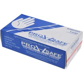 PRO-SAFE 5 mil Blue Lightly Powdered Nitrile Industrial Gloves, Box of 100 (Size Small)