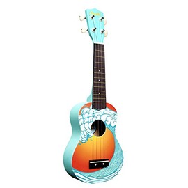 Amahi DDUK9 Tropical Series Soprano Uke, Amahi Ocean w/Carrying Bag