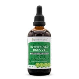 Secrets of the Tribe Intestinal Rescue Herbal Extract, Alcohol Tincture, Glycerite Parsley, Chamomile, Caraway, Garlic, Onion, Peppermint. Gas and Bloating Formula 4 OZ