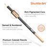 Shuttle Art 36 Skin Tone Colouring Pencils Set, Skin Colour