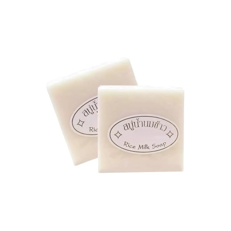 2 Pack Jabón de Arroz Tailandés para Limpieza Facial Suave