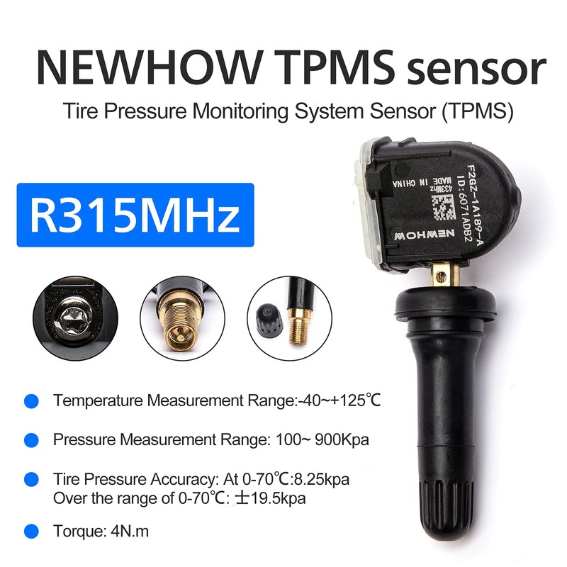 TPMS35 315MHz Sistema de monitoreo de presión de neumáticos de