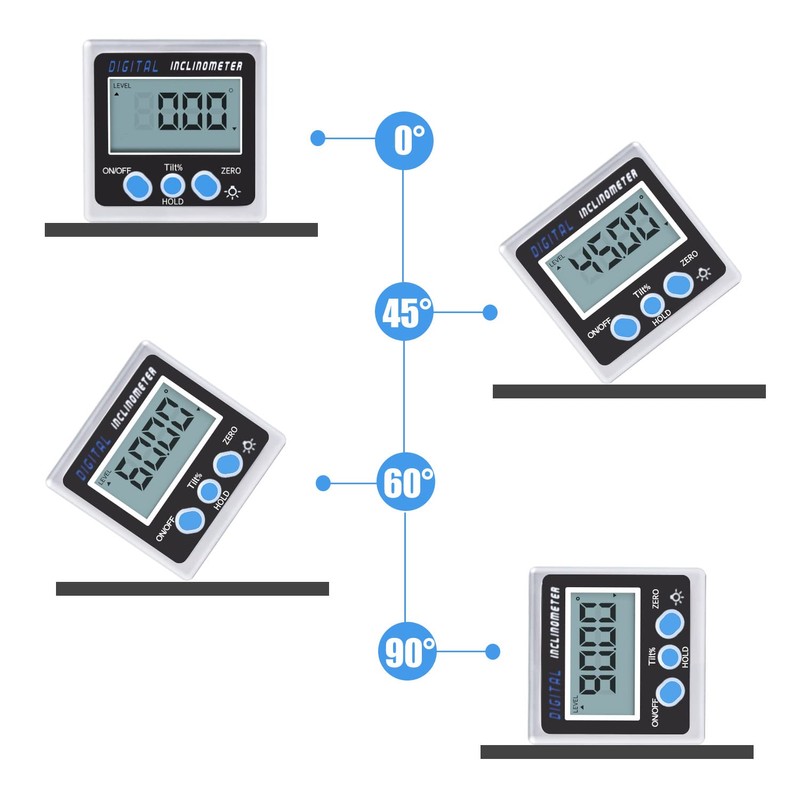 Delgada Digital Angle Finder and Level Cube,Electronic Bevel Gauge Protractor