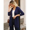 GRACE KARIN Essential Solid Open Front Long Cardigan Knitted Sweaters