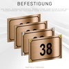 House Number Sign PVC Engraved Plate 15 x 10 cm