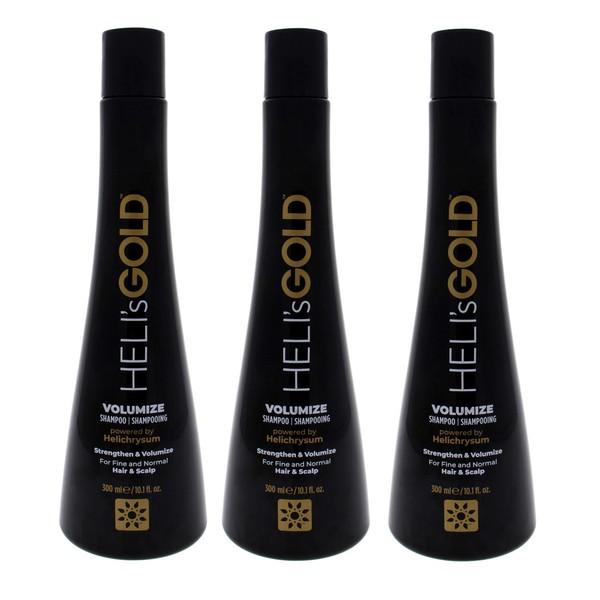 Helis Gold Volumize Shampoo for Unisex - 10.1 oz Shampoo
