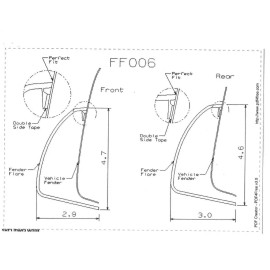 AutoRestylers 2002-2008 Dodge Ram Factory Style Matte Black Fender Flares Set of 4 Paintable