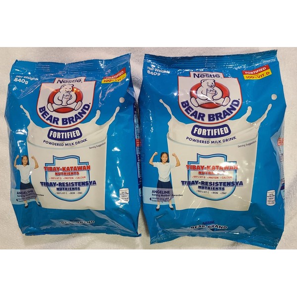 Bear Brand Fortified Powdered Milk 840 grams (x2 pack)