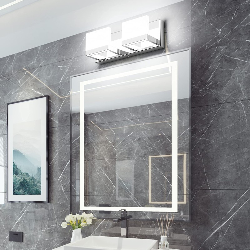 Tipace LED Dimmable Bathroom Lights Modern 2 Lights Vanity Light