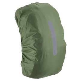 M METERXITY Backpack Rain Cover - Waterproof Lightweight Cover with Vertical Reflective Strap, Apply to Cycling/Hiking/Mountain Climbing (65-75L, XL, Olive)