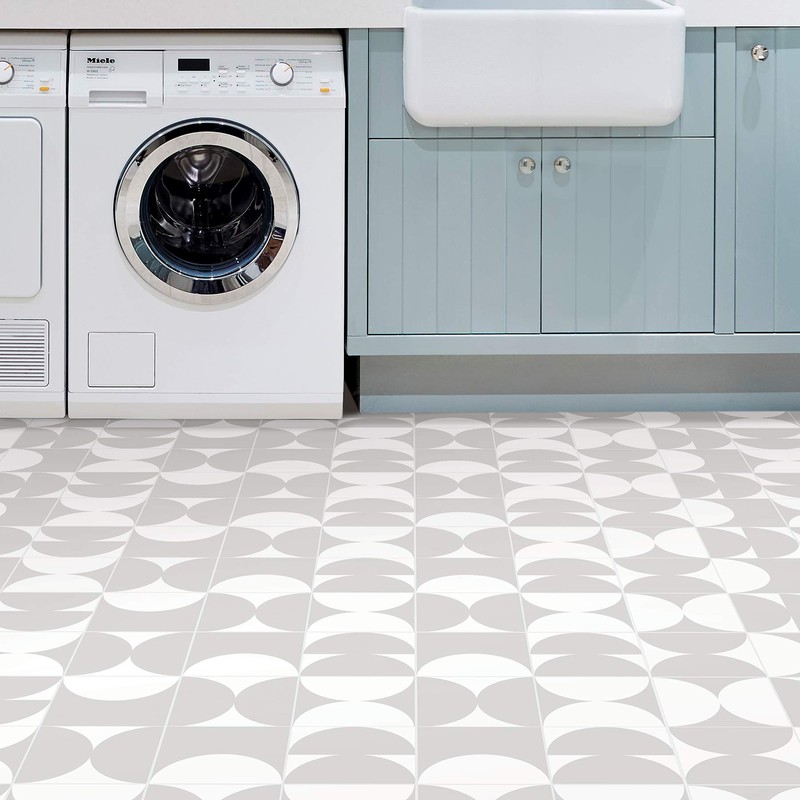 FloorPops Eclipse Peel & Stick Floor Tiles, whites & off-whites