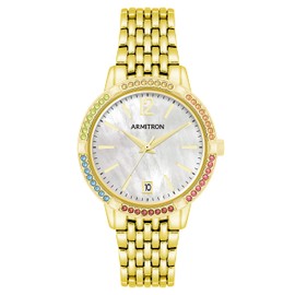 Armitron Women's Genuine Crystal Accented Date Function Bracelet Watch, 75/5887