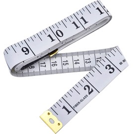 Quesuc Soft Tape Measure for Sewing Tailor Seamstress Cloth Ruler (White)