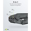 goobay 11790 Crimpzange für isolierte Kabelschuhe von 0,5 - 6,0
