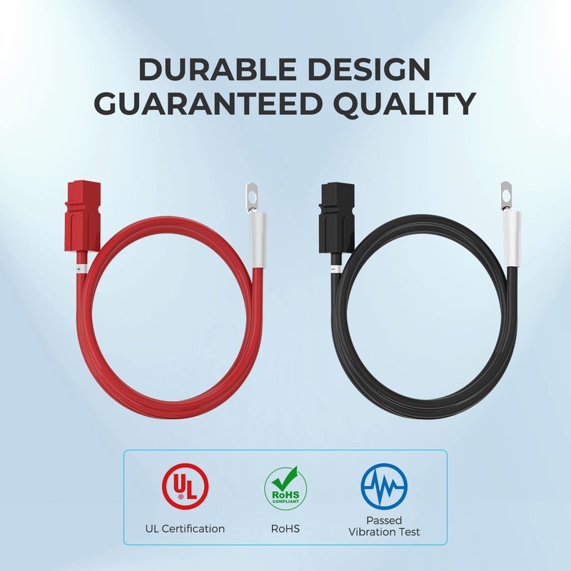 Renogy 5FT 6AWG Anderson Adapter Cable（Anderson PP75 - Ring Lug）