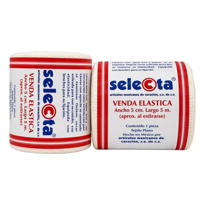 Venda Elástica De 5 Cm X 5 Mts Paquete Con