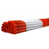 4ft Orange Driveway Markers - Reflective Tape, Pointed Tip, Armor