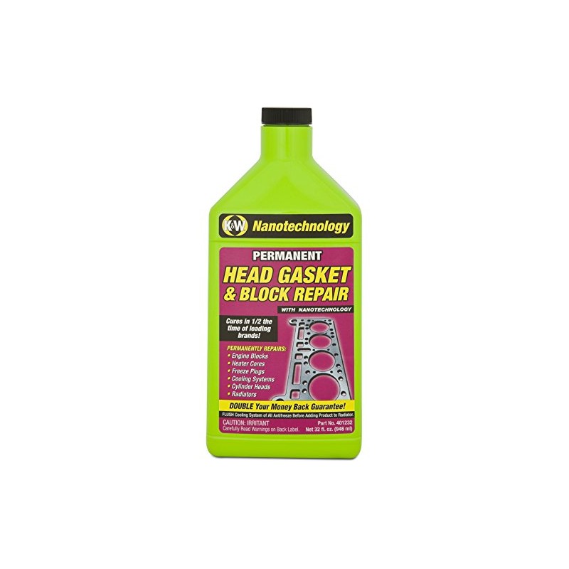 K&W 401232 Permanent Head Gasket & Block Repair with Nanotechnology