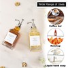 BathAce Coffee Syrup Dispenser for Coffee Bar, Clear Glass Syrup