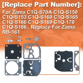 Mtanlo For Stihl FS85 FS80R FS85R FS85T FS85RX Trimmer, Carburetor Repair Kit, For Zama C1Q-S70A C1Q-S150 C1Q-S153 C1Q-S160 C1Q-S165 C1Q-S166 C1Q-S169 C1Q-170 C1Q-S186, Replace For Zama RB-161