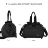 W WINTMING Drawstring Lunch Bag for Women Insulated Lunch Bag