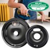 Purelux Electric Stove Drip Pans Replacement for Whirlpool and Kenmore