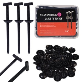 150pcs Upgrade Nylon Universal Cable Tie Buckle with Storage Box, Heavy Duty Self Lock Zip Ties ，Cable Tie Buckle Zip Tie Clips for Car Bumper Fender Repair, Home, Garden