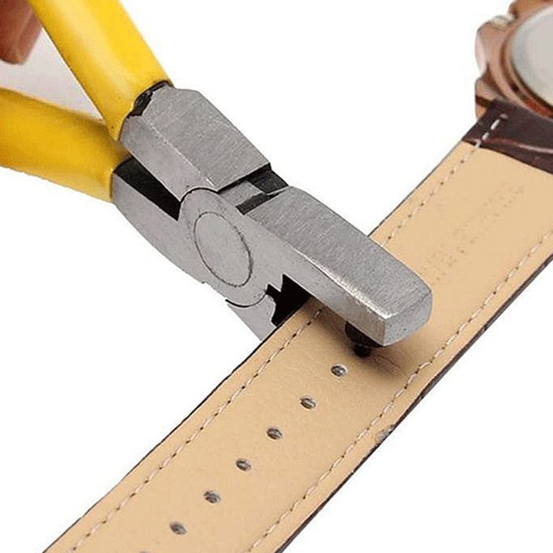 GOIYZTTR Hole Punch Pliers for Watches, Handle Belt Hole Watchmaker