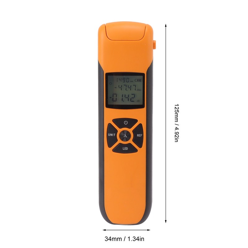 Mini Optical Power Meter High Accuracy Rechargeable Portable Fiber Optic